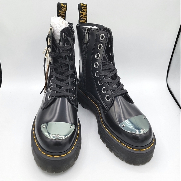 Dr. Martens Shoes - Dr. Martens Jadon Boots Alt Black Buttero NWT #2616